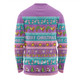 Australia Christmas Custom Long Sleeve T-shirt - Personalised Purple Summer Vibes Chrissie Present Long Sleeve T-shirt
