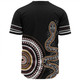 Australia Rainbow Serpent Aboriginal Custom Baseball Shirt - Dreamtime Mother of Life Black Baseball Shirt