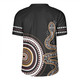 Australia Rainbow Serpent Aboriginal Custom Rugby Jersey - Dreamtime Mother of Life Black Rugby Jersey