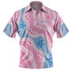 Australia Turtles Aboriginal Custom Polo Shirt - Dreamtime River And Turtles Dot Art Painting Pink Polo Shirt