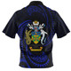 Australia South Sea Islanders Hawaiian Shirt - Solomon Islands Blue Tribal Wave Pattern Hawaiian Shirt
