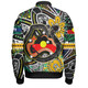 Australia Rainbow Serpent Aboriginal Bomber Jacket - Dreamtime Rainbow Serpent Creates Australia Bomber Jacket