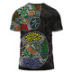 Australia Rainbow Serpent Aboriginal T-shirt - Dreamtime Rainbow Serpent Contemporary Style T-shirt