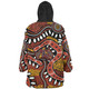 Australia Rainbow Serpent Aboriginal Snug Hoodie - Aboriginal Dot Art Snake Artwork Snug Hoodie