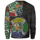 Australia Rainbow Serpent Aboriginal Sweatshirt - Dreamtime Rainbow Serpent Contemporary Style Sweatshirt