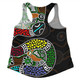 Australia Rainbow Serpent Aboriginal Women Racerback Singlet - Dreamtime Rainbow Serpent Contemporary Style Women Racerback Singlet