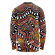 Australia Rainbow Serpent Aboriginal Long Sleeve T-shirt - Aboriginal Dot Art Snake Artwork Long Sleeve T-shirt