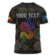 Australia Aboriginal Custom T-shirt - Indigenous Dreaming Rainbow Serpent Inspired T-shirt