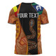 Australia Aboriginal Custom T-shirt - Indigenous Rainbow Serpent Inspired T-shirt