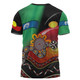 Australia Aboriginal Custom T-shirt - The Rainbow Serpent Dreamtime Give Shape To The Earth T-shirt