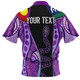 Australia Aboriginal Custom Hawaiian Shirt - Purple Indigenous Rainbow Serpent Inspired Hawaiian Shirt