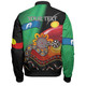 Australia Aboriginal Custom Bomber Jacket - The Rainbow Serpent Dreamtime Give Shape To The Earth Bomber Jacket