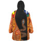 Australia Aboriginal Custom Snug Hoodie - Indigenous Rainbow Serpent Inspired Snug Hoodie