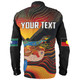 Australia Aboriginal Custom Long Sleeve Shirt - Rainbow Serpent In Aboriginal Dreaming Art Inspired Long Sleeve Shirt