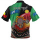 Australia Aboriginal Custom Zip Polo Shirt - The Rainbow Serpent Dreamtime Give Shape To The Earth Zip Polo Shirt