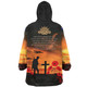 New Zealand Warriors Anzac Day Snug Hoodie - New Zealand Warriors Remember Orange Snug Hoodie