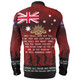 Australia Anzac Day Long Sleeve Shirt - Australia and New Zealand Warriors All gave some Some Gave All Red Long Sleeve Shirt