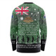 Australia Anzac Day Long Sleeve T-shirt - Australia and New Zealand Warriors All gave some Some Gave All Green Long Sleeve T-shirt