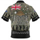 Australia Anzac Day Zip Polo Shirt - Australia and New Zealand Warriors All gave some Some Gave All Zip Polo Shirt