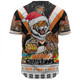 Wests Tigers Christmas Custom Baseball Shirt - Tigers Santa Aussie Big Things Baseball Shirt