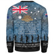 Australia Anzac Day Sweatshirt - Australia and New Zealand Warriors All gave some Some Gave All Blue Sweatshirt