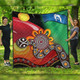 Australia Aboriginal Quilt - The Rainbow Serpent Dreamtime Give Shape To The Earth Quilt