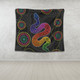 Australia Aboriginal Tapestry - Indigenous Dreaming Rainbow Serpent Inspired Tapestry