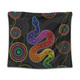 Australia Aboriginal Tapestry - Indigenous Dreaming Rainbow Serpent Inspired Tapestry