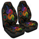 Australia Aboriginal Car Seat Cover - Indigenous Dreaming Rainbow Serpent Inspired Car Seat Cover