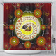 Australia Aboriginal Shower Curtain - The Rainbow Serpent Dreaming Spirit Art Shower Curtain