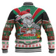 South Sydney Rabbitohs Custom Baseball Jacket - South Sydney Rabbitohs Santa Aussie Big Things Baseball Jacket