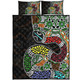 Australia Rainbow Serpent Aboriginal Quilt Bed Set - Dreamtime Rainbow Serpent Contemporary Quilt Bed Set