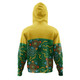 Australia Aboriginal Custom Hoodie - Green Painting With Aboriginal Inspired Dot Hoodie