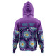 Australia Aboriginal Custom Hoodie - Purple Abstract Seamless Pattern With Aboriginal Inspired Hoodie