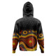 Australia Aboriginal Custom Hoodie - Dreaming Trees And Goanna In Dot Pattern Hoodie