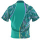 Australia Aboriginal Custom Polo Shirt - Turquoise Dot Dreamtime Polo Shirt