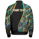 Australia Aboriginal Custom Bomber Jacket - Color Dot Dreamtime Bomber Jacket