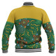 Australia Aboriginal Custom Baseball Jacket - Green Painting With Aboriginal Inspired Dot Baseball Jacket