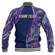 Australia Aboriginal Custom Baseball Jacket - Purple Dot Dreamtime Baseball Jacket