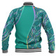 Australia Aboriginal Custom Baseball Jacket - Turquoise Dot Dreamtime Baseball Jacket