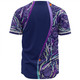 Australia Aboriginal Custom Baseball Shirt - Purple Dot Dreamtime Baseball Shirt