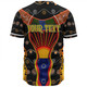 Australia Aboriginal Custom Baseball Shirt - Indigenous Dot With Boomerang Inspired Baseball Shirt