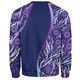 Australia Aboriginal Custom Sweatshirt - Purple Dot Dreamtime Sweatshirt
