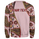 Australia Aboriginal Custom Sweatshirt - Aboriginal Inspired With Pink Background Sweatshirt