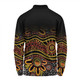 Australia Aboriginal Custom Long Sleeve Polo Shirt - Dot In Aboriginal Style Long Sleeve Polo Shirt