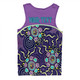 Australia Aboriginal Custom Men Singlet - Purple Painting With Aboriginal Inspired Dot Men Singlet