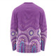 Australia Aboriginal Custom Long Sleeve T-shirt - Purple Aboriginal Dot Long Sleeve T-shirt