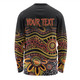 Australia Aboriginal Custom Long Sleeve T-shirt - Dot In Aboriginal Style Long Sleeve T-shirt