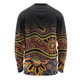 Australia Aboriginal Custom Long Sleeve T-shirt - Dot In Aboriginal Style Long Sleeve T-shirt