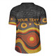 Australia Aboriginal Custom Rugby Jersey - Dreaming Trees And Goanna In Dot Pattern Rugby Jersey